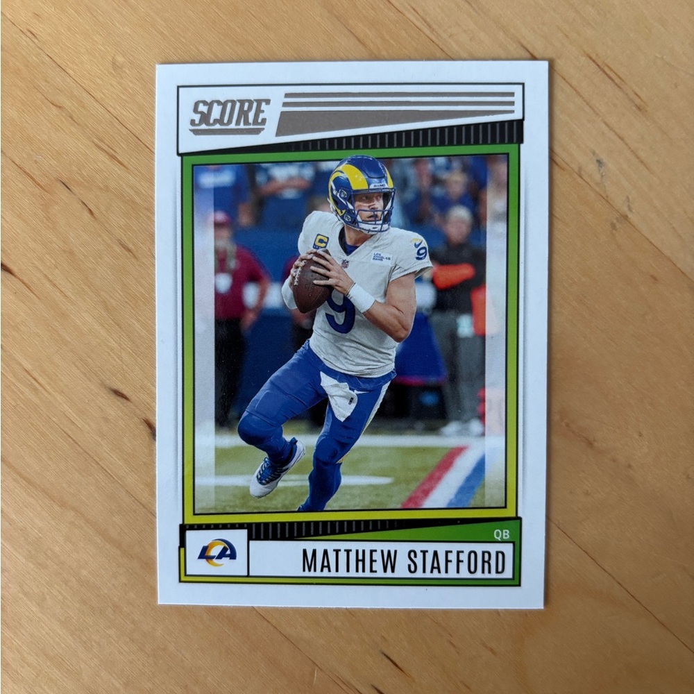 🏈 3/$10 🏈 MATTHEW STAFFORD 2022 Panini Score Football Trading Card # 155